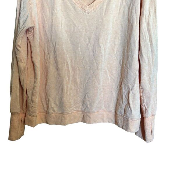 Athleta Sweatshirt Womens 1X Orange Scoop Neck Stretch Pullover Blouse - Picture 4 of 9